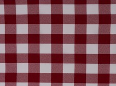 Table Checks Burgundy